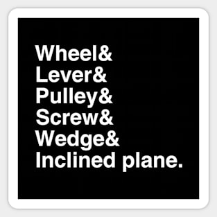 Simple Machines List Sticker